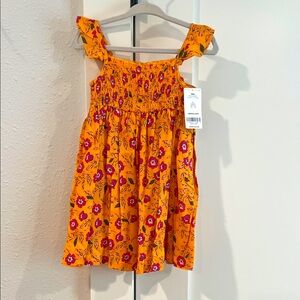 NWT Carter's  Orange Floral Dress